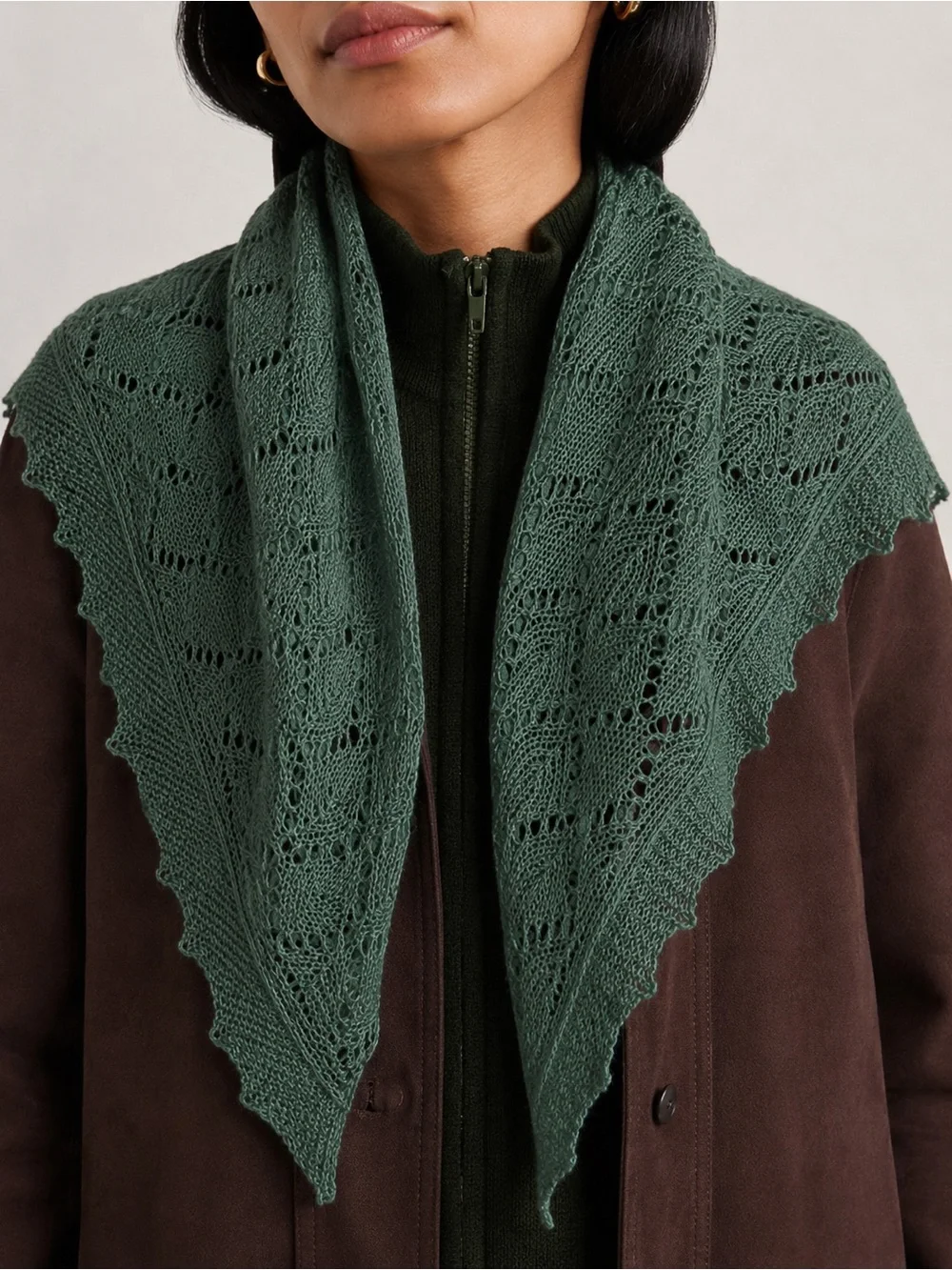Vintage Laura Ashley Lace Knit Cotton Scarf Shawl Cottagecore